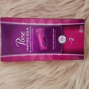 Brand New POISE IMPRESSA BLADDER SUPPORTS-8CT